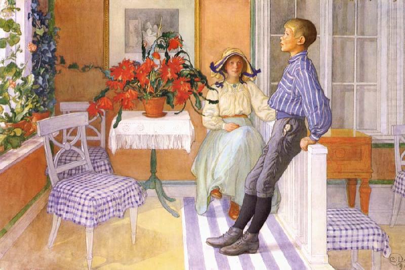 Brother and Sister, Carl Larsson